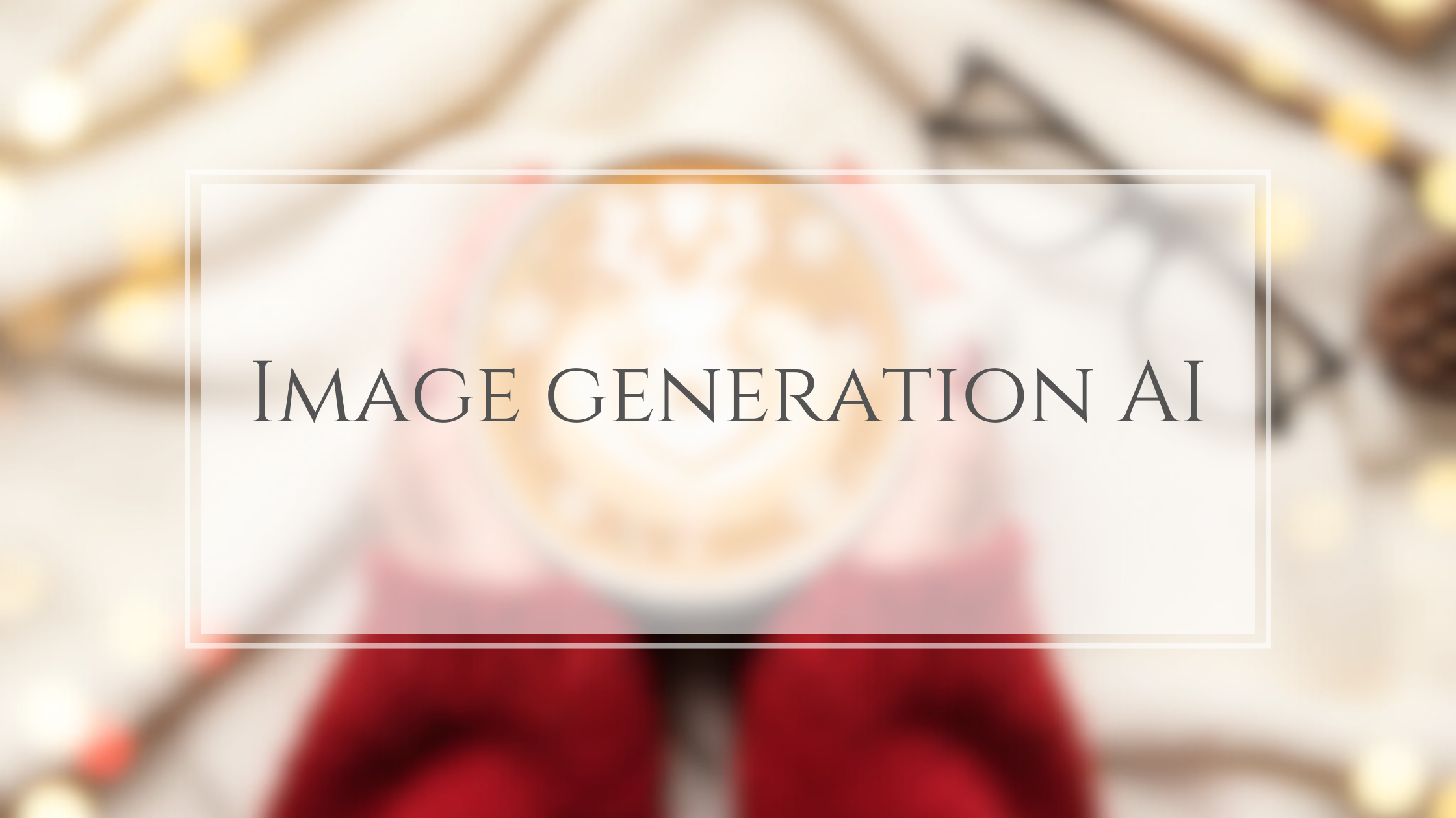 ゼロからじゃなくてもOK！「元の写真」からAIで作ってみた